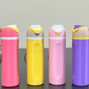 Set of 4 Owala Bottle Keychains Cute & Practical